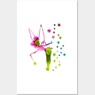 Floral Tinkerbell Posters and Art